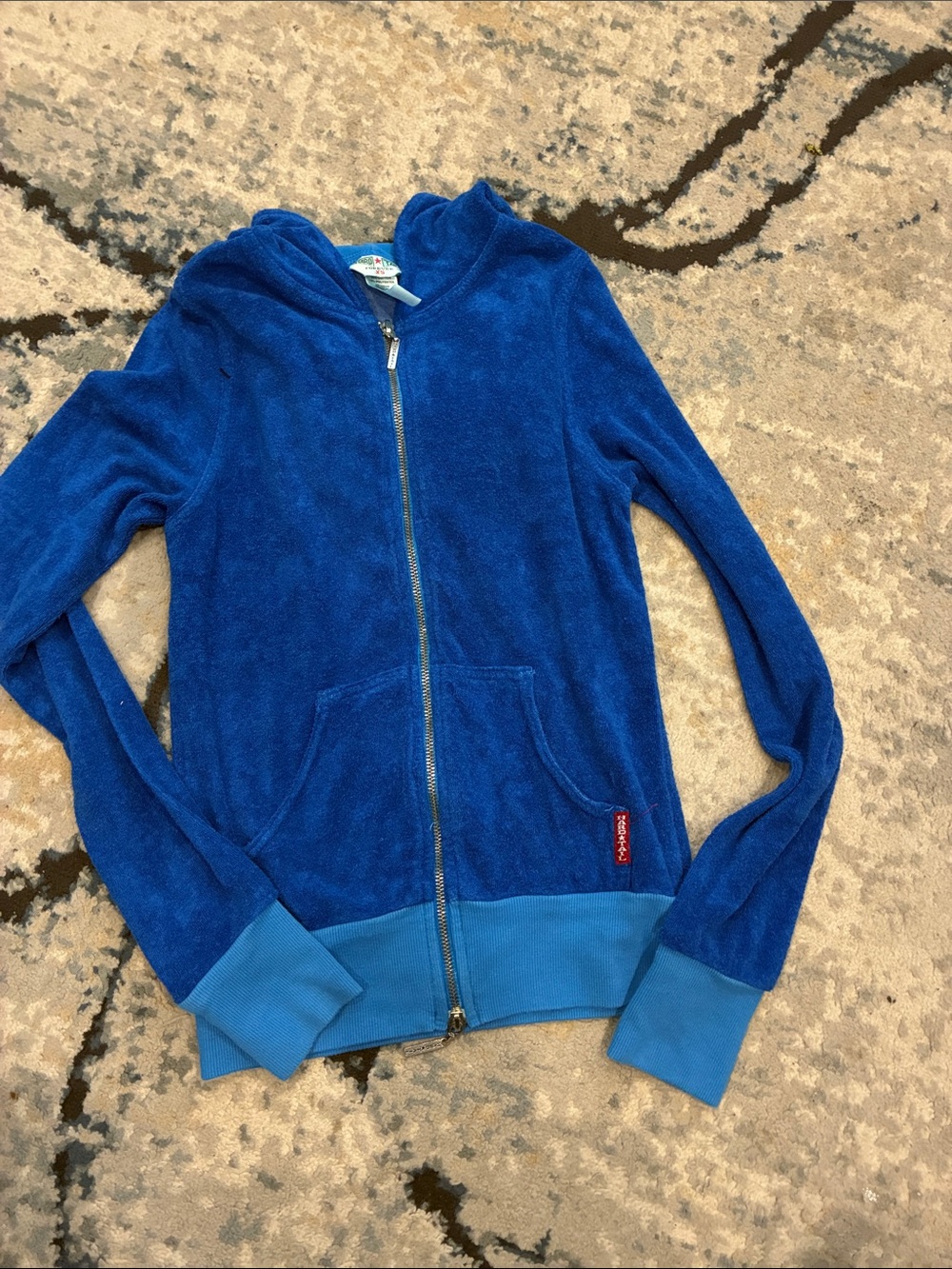 Hard Tail Royal Blue Hooded Zip Sweatshirt